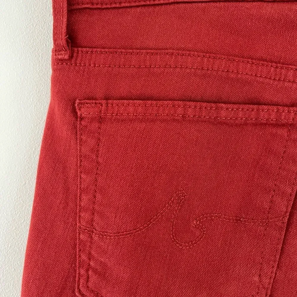 AG The Stevie Ankle Slim Straight Rust Jeans | Size 28R
